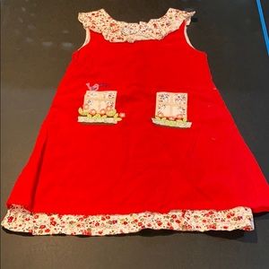 Powell Craft red window dress 6-7